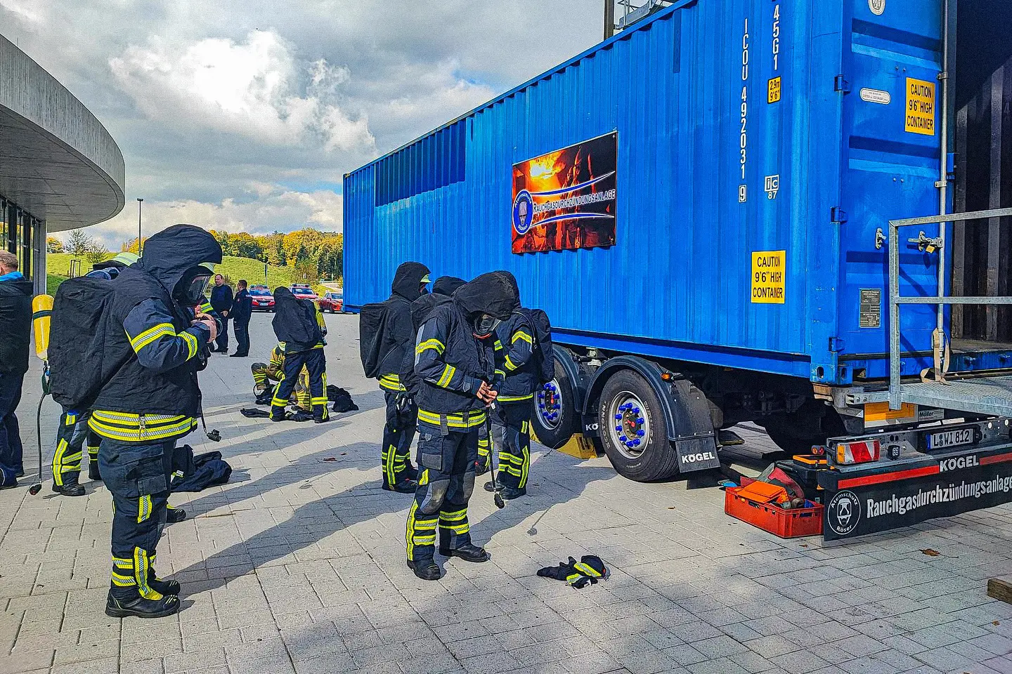 Heißausbildung für Atemschutzgeräteträger